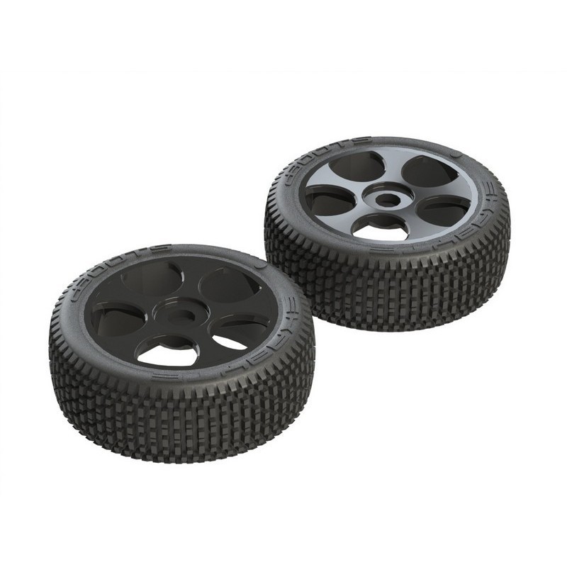 AR550012 Exabyte BGY 6S Tire/Wheel Glued Black (2)