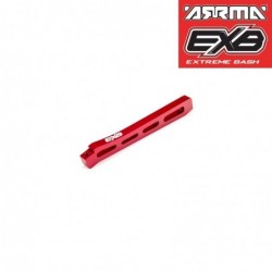 FRONT CENTER CHASSIS BRACE ALUMINUM 118mm (Red)