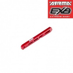 REAR CENTER CHASSIS BRACE ALUMINUM 120mm (Red)