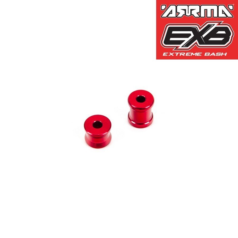 ALUMINUM CHASSIS BRACE SPACER SET (Red)