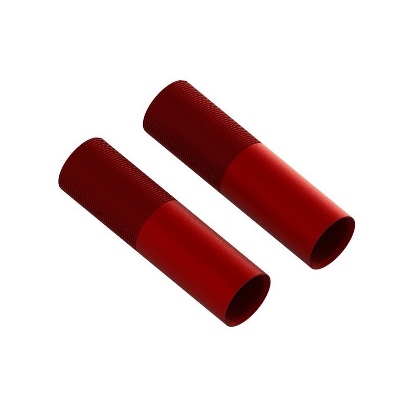 Aluminum Shock Body 24x88mm (Red) (2)