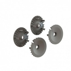 ALL-ROAD 2.4" Split Spoke Wheel Covers Gray (2)