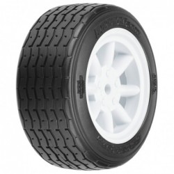 VTA Front Tire, 26mm, Mounted White Wheel