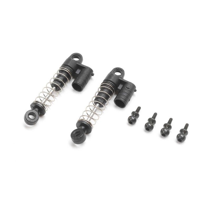 Rear Shock Set, 0.4mm Spring: SCX24 Glad