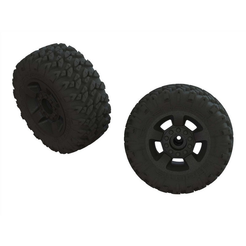dBoots 'Ragnarok Mt' Tire Set Glued Black (2)