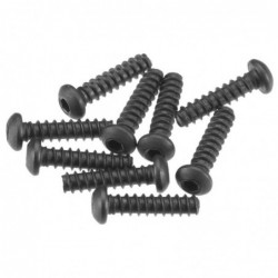 AXA0424 HexSckt TappingButton Hd M2.6x10mm Blk(10)