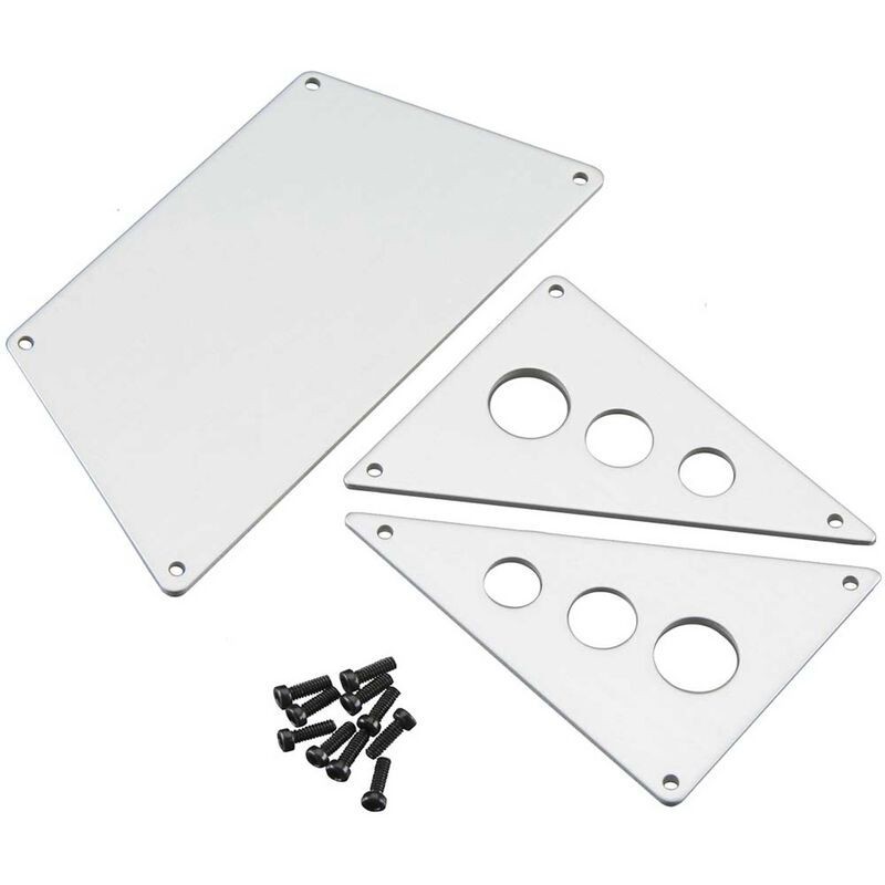 AX30530 Front Skid Plates Alum Silver