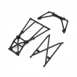 Rear Cage and Hoop Bars, Black: LMT