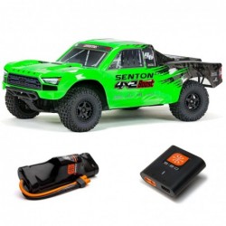 ARRMA 1/10 SENTON 4X2 BOOST MEGA 550 Brushed Short Course Truck RTR with Battery & Charger, Green