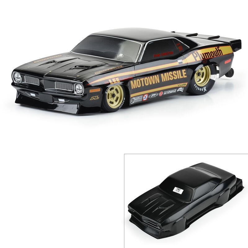 1/10 1972 Plymouth Barracuda Motown Missile Black