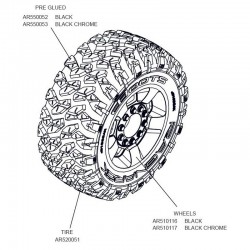 dBoots 'Ragnarok Mt' Tire Set Glued Black (2)