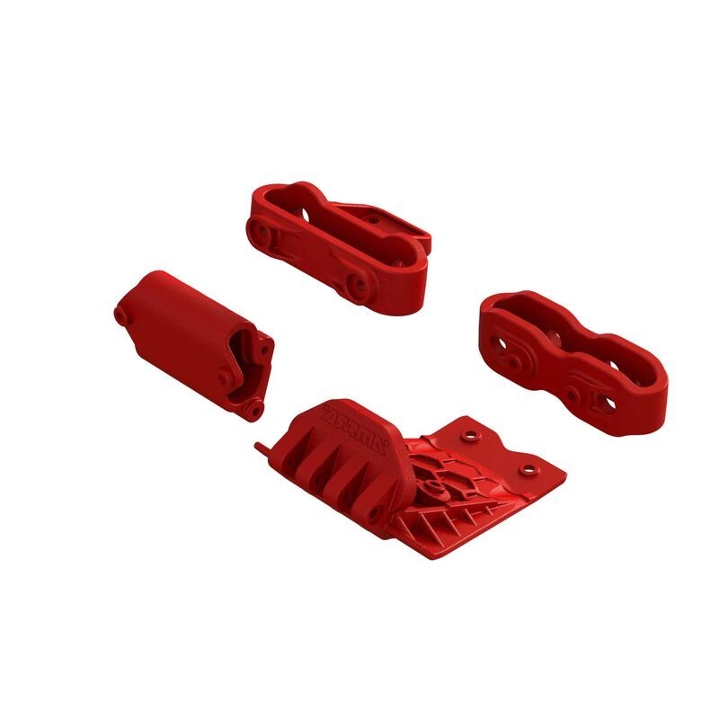 Lower Skid And Bumper Mount Set, Red