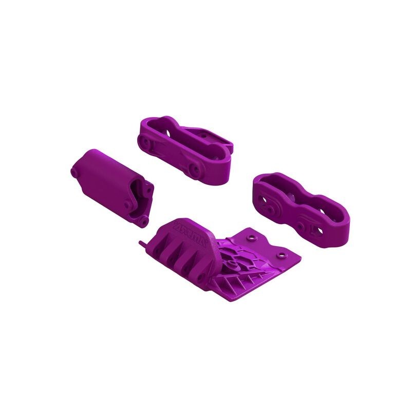 Lower Skid And Bumper Mount Set, Purple