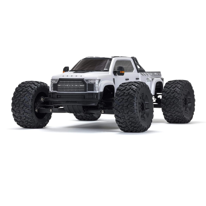 ARRMA 1/7 BIG ROCK 6S 4X4 BLX Monster Truck RTR, White