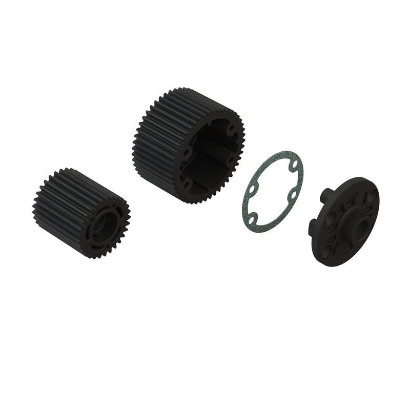 Diff Case and Idler Gear Set (47/15T, 0.8M)