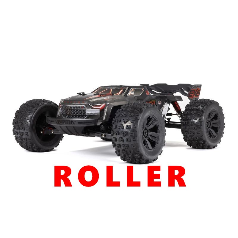 ARRMA 1/8 KRATON 6S BLX 4X4 EXtreme Bash Speed Monster Truck RTR, Black ROLLER