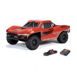 ARRMA 1/10 FURY MEGA 550 2WD Short Course Truck RTR with Battery & Charger, Red