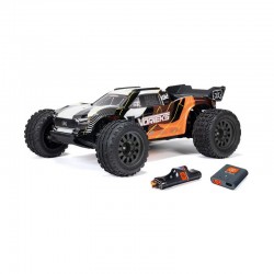 ARRMA 1/10 VORTEKS MEGA 550 2WD Stadium Truck RTR with Battery & Charger, Orange