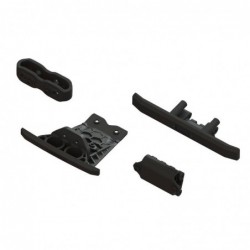 ARA1547 Lower Skid And Bumper Set: Black