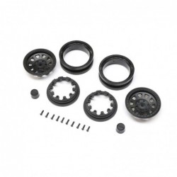 1.9 Raceline Daytona Beadlock Wheels, Black (2)