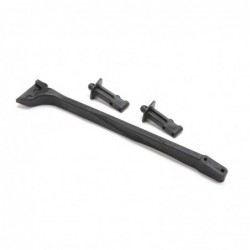 LOS1436  Rear Chassis Brace, Front Body Posts: 8XTE RTR