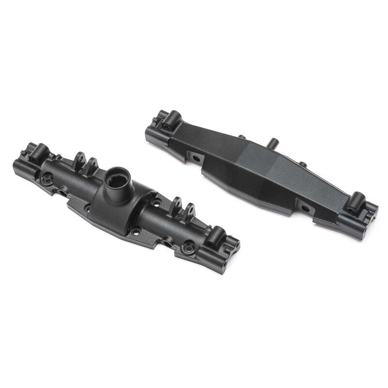 Axle Housing Set, Aluminum, Black: Mini LMT